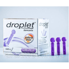 Ланцет Droplet персональний, одноразового використання, стерильний 30, 100
