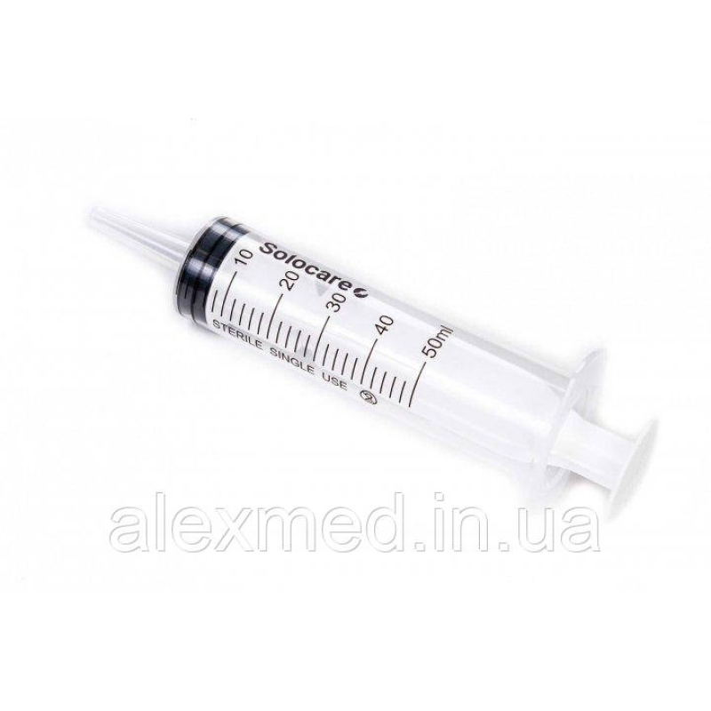 Шприц 3-компонентний, одноразовий “Solocare“, Catheter Tip