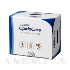 Тест-смужки для визначення Ліпідного Профілю STANDARD™ LipidoCare 25 шт.