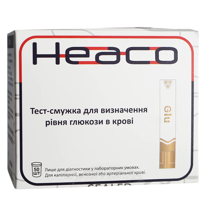 Тест смужки до глюкометра Heaco Gold AQ Plus (50 шт.)