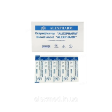 Скарифікатор сталевий Alexpharm стерильний 200шт