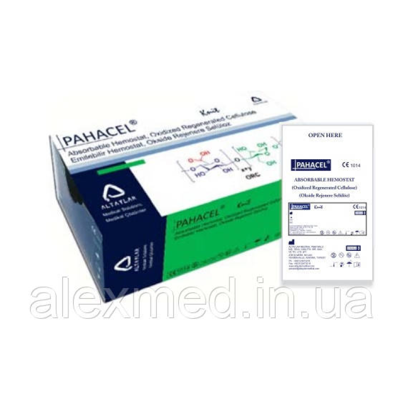 Пахасел Ніт, окиснена регенерана целюлоза 2,5 x 5,1 см