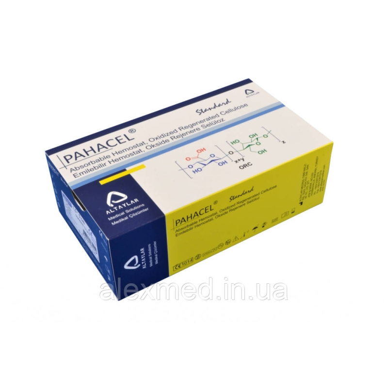 Пахасел Стандарт, Окислена регенерована целюлоза 1,3 см x 5.1 см