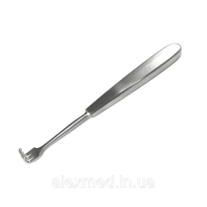 Гачок 3 зубці по Klapp, тупий, для сухожилля. Довжина 17,5 см, р.ч. 12х11 мм