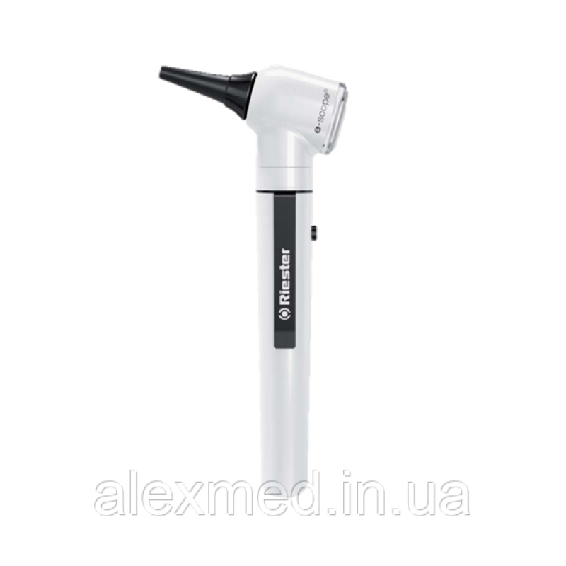 Отоскоп e-scope, Ф. O. з фіброоптікой XL (ксенон) 2,5 В, у футлярі Білий Отоскоп e-scope, Ф. O. з фіброоптікой XL (ксенон) 2,5 В, у футлярі Білий